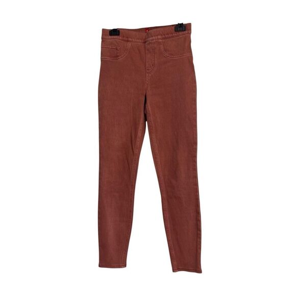 Spanx Leggings Womens Small Rust Jean-ish Ankle Mid Rise Pull On Jegging Skinny - Picture 1 of 9